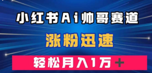 小红书AI帅哥赛道 ，涨粉迅速，轻松月入万元（附软件）-独家科技资源网