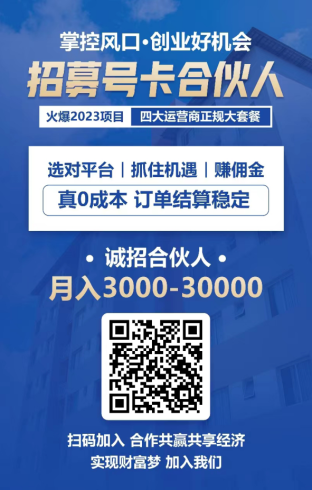 四大运营商流量卡代理，一单就是200块利润-独家科技资源网