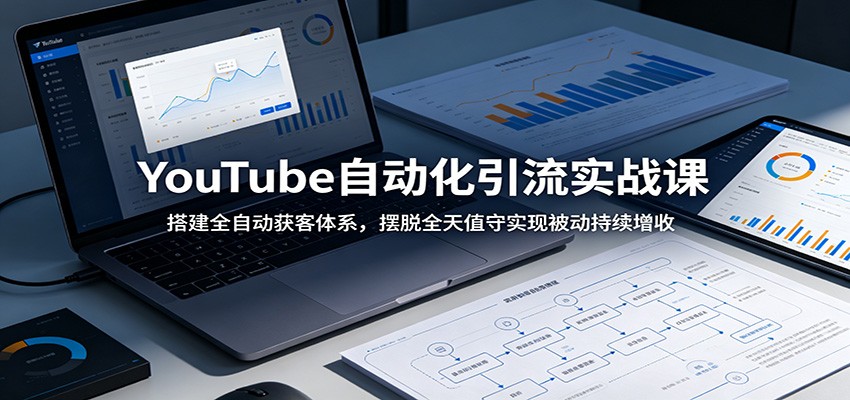 YouTube自动化引流实战课：搭建全自动获客体系，摆脱全天值守实现被动持续增收-独家科技资源网