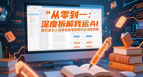 从零到一：深度拆解我运用AI撰写爽文小说挣取首笔稿费的全流程思路-独家科技资源网