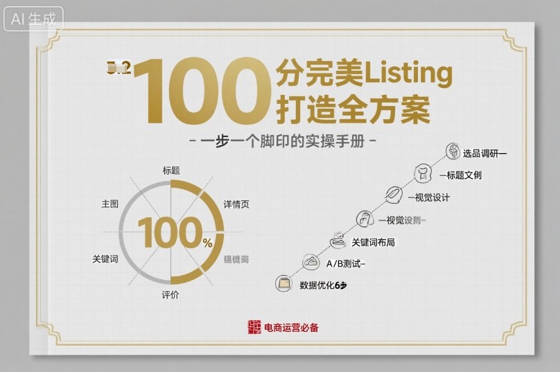 100分完美Listing打造全方案，想要完美listing必须是需要一步一个脚印的-独家科技资源网