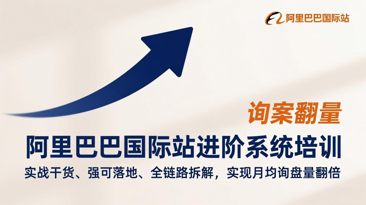 阿里巴巴国际站进阶系统培训，实战干货、强可落地、全链路拆解，实现月均询盘量翻倍-独家科技资源网