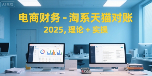 电商财务-淘系天猫对账2025，理论+实操-独家科技资源网