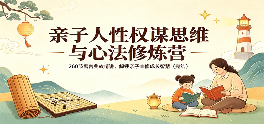 亲子人性权谋思维与心法修炼营：260节寓言典故精讲，解锁亲子共修成长智慧(完结)-独家科技资源网