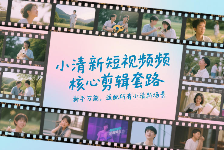 小清新短视频核心剪辑套路，新手万能，适配所有小清新场景-独家科技资源网