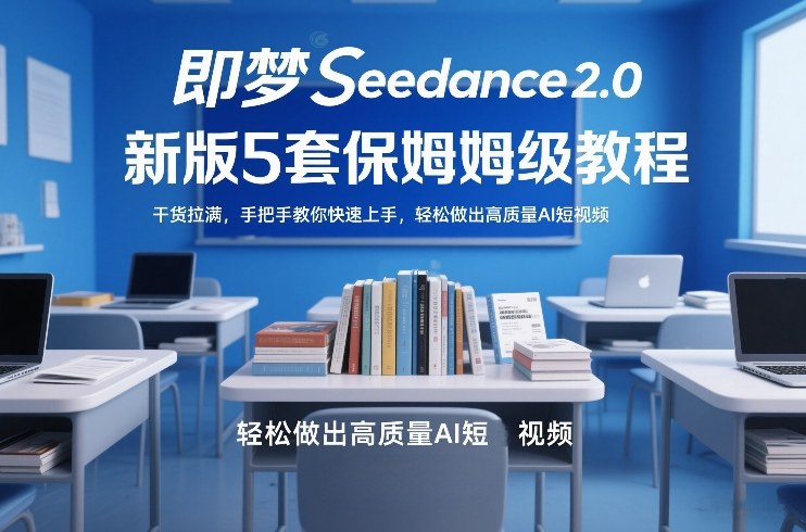 即梦Seedance2.0新版5套保姆级教程，干货拉满，手把手教你快速上手，轻松做出高质量AI短视频-独家科技资源网