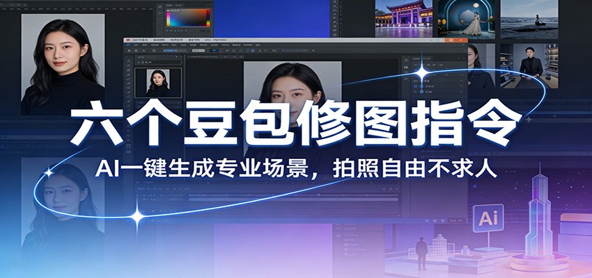 六个豆包修图指令：AI 一键生成专业场景，拍照自由不求人-独家科技资源网