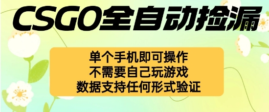 自动挂G捡漏，不用自己挂G不用玩游戏，一个手机即可操作，新手小白轻松月入1W+【揭秘】-独家科技资源网