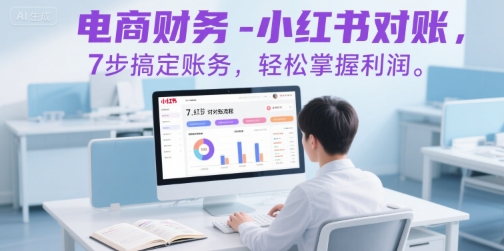 电商财务-小红书对账，7步搞定账务，轻松掌握利润-独家科技资源网