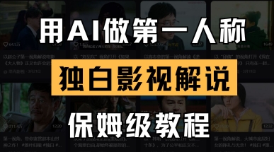 用AI做第一人称独白影视解说，手把手教学，保姆级教程-独家科技资源网
