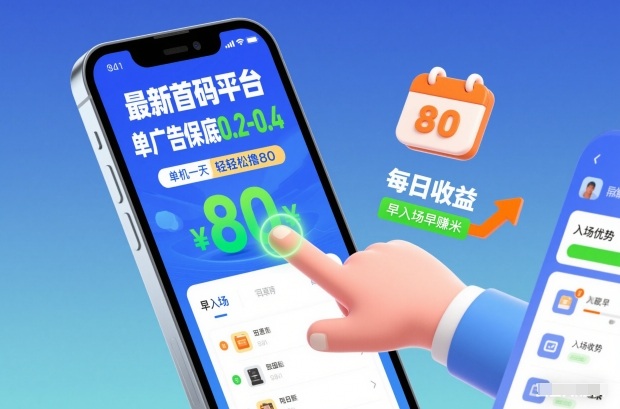 最新首码平台，单广告保底0.2-0.4，单机一天轻松撸80，早入场早賺米【揭秘】-独家科技资源网