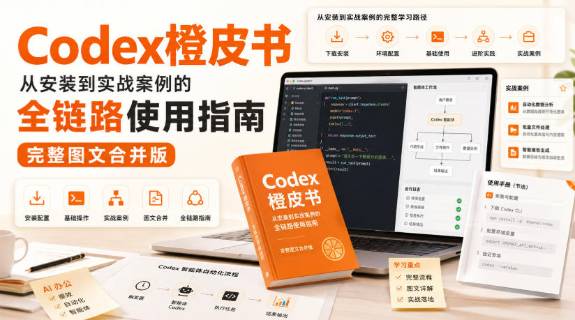 Codex橙皮书，从安装到实战案例的全链路使用指南，完整图文合并版-独家科技资源网