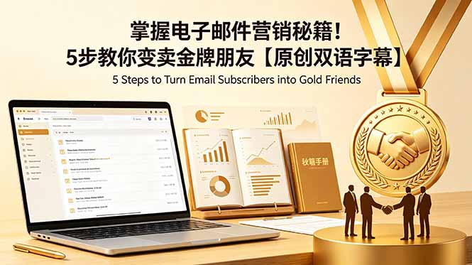 掌握电子邮件营销秘籍!5步教你变卖金牌朋友【原创双语字幕】-独家科技资源网