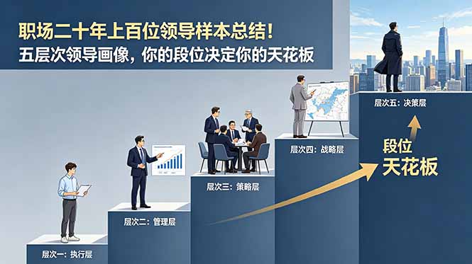 付费文章:职场二十年上百位领导样本总结!五层次领导画像,你的段位决定你的天花板-独家科技资源网
