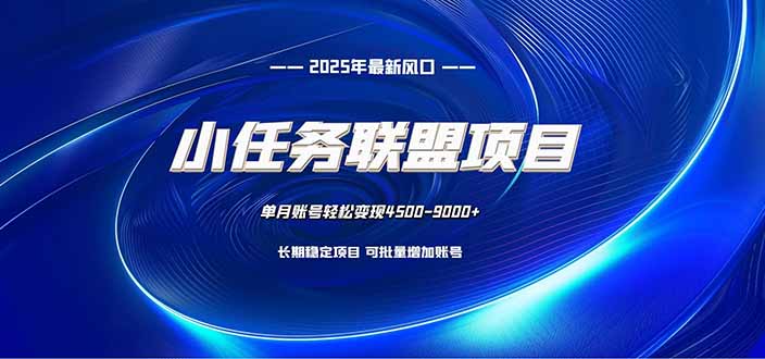 小任务联盟项目：一台电脑每天只需10分钟，轻松简单稳定-独家科技资源网