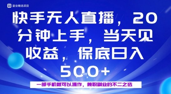 20分钟能上手，当天就能出收益，不賺钱我赔你，兼职副业的不二之选【揭秘】-独家科技资源网