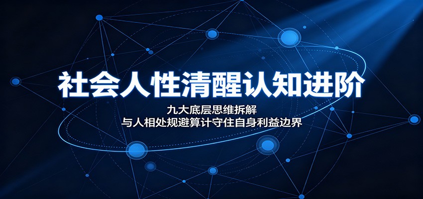 社会人性清醒认知进阶：九大底层思维拆解，与人相处规避算计守住自身利益边界-独家科技资源网