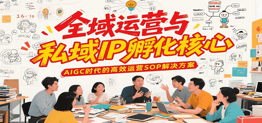 全域运营与私域IP孵化核心，AIGC时代的高效运营SOP解决方案-独家科技资源网