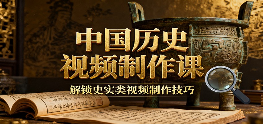 中国历史视频制作课:疆域地图集+参考文案+练习素材,解锁史实类视频制作技巧-独家科技资源网