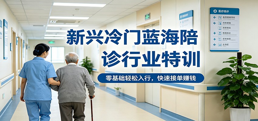 新兴冷门蓝海陪诊行业特训，零基础轻松入行，快速接单赚钱-独家科技资源网