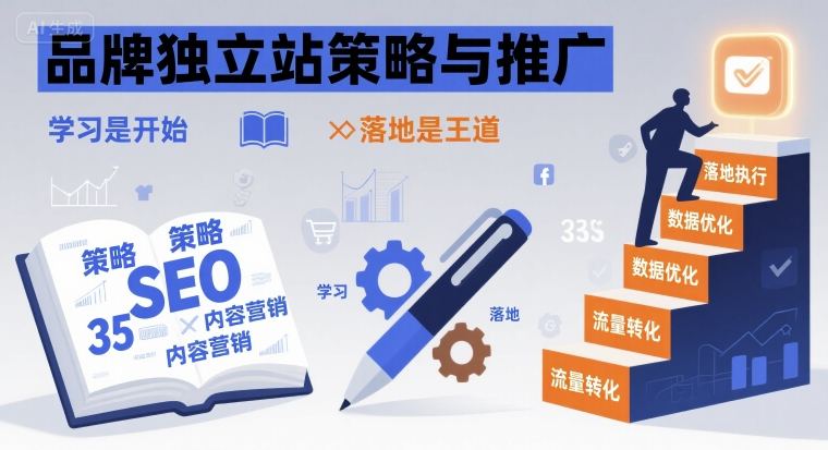 品牌独立站策略与推广，学习是开始，落地是王道-独家科技资源网