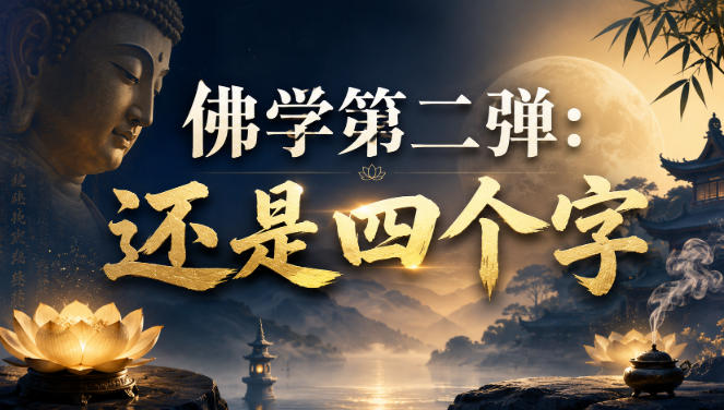 付费文章:佛学第二弹:还是四个字-独家科技资源网