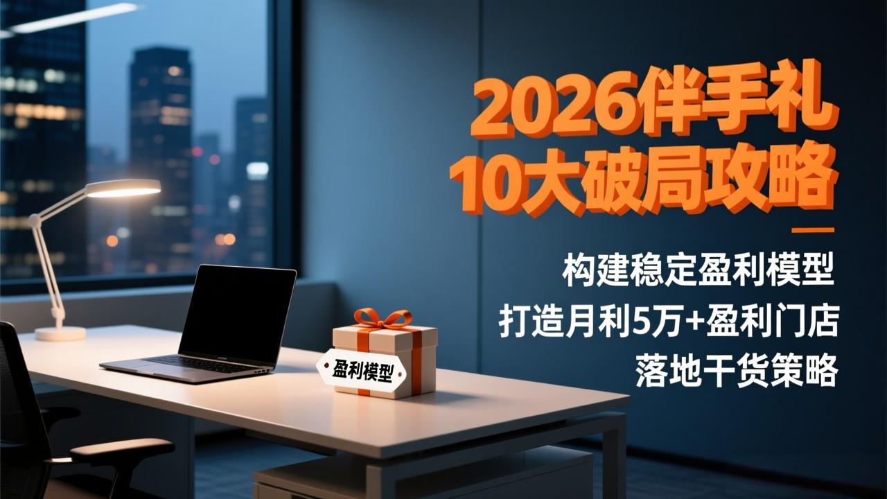2026伴手礼10大破局攻略：构建稳定盈利模型，打造月利5万+盈利门店，落地干货策略-独家科技资源网