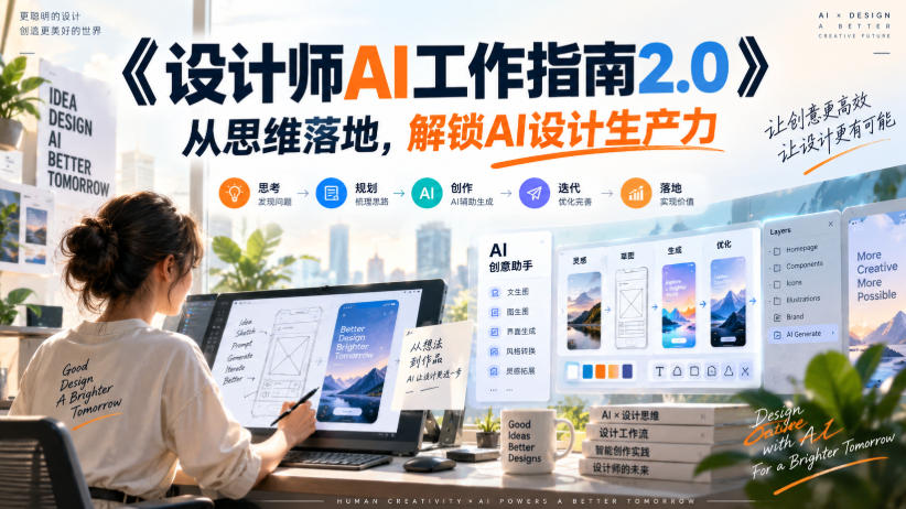 《设计师AI工作指南2.0》从思维落地-无水印,解锁AI设计生产力-独家科技资源网