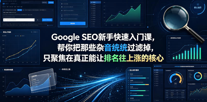 Google SEO新手快速入门课，帮你把那些杂音统统过滤掉，只聚焦在真正能让排名往上涨的核心动作【原创双语字幕】-独家科技资源网