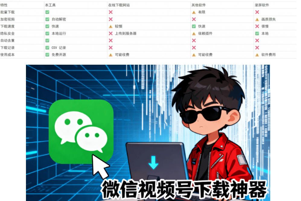 Github热门工具,视频号下载神器又来了!一键注入下载按钮,轻松下载,使用便捷wx_channel