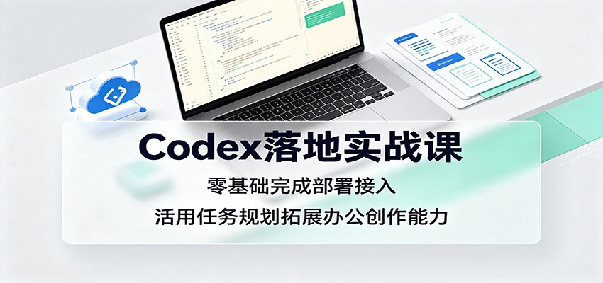 Codex落地实战课:零基础完成部署接入,活用任务规划拓展办公创作能力-独家科技资源网