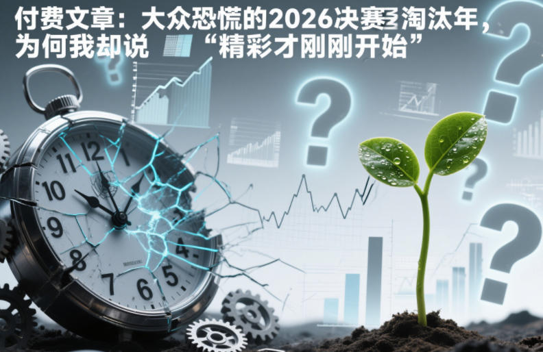付费文章：大众恐慌的2026决赛淘汰年，为何我却说“精彩才刚刚开始”？-独家科技资源网