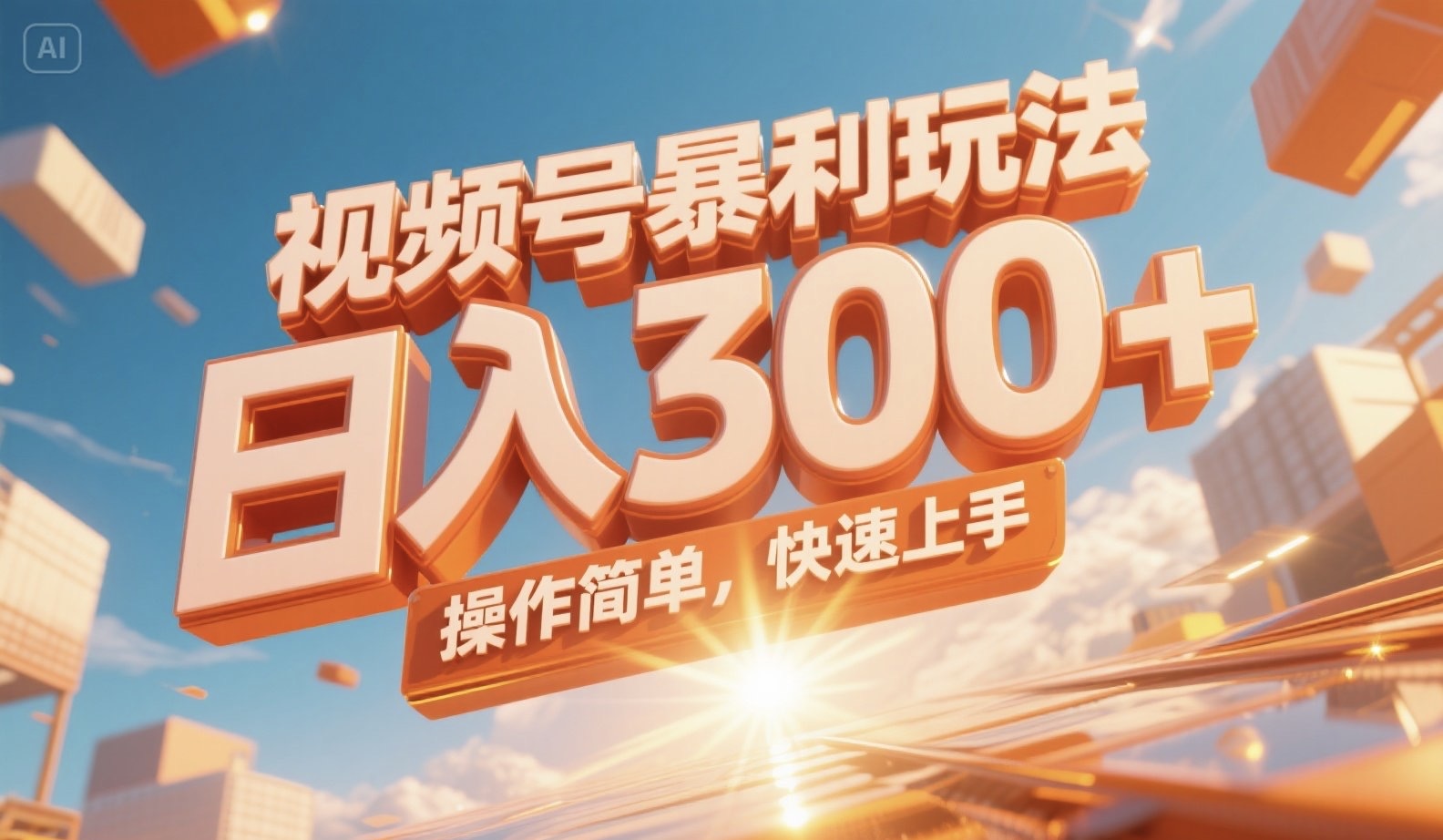 视频号暴利玩法，日入300+，操作简单，快速上手。-独家科技资源网