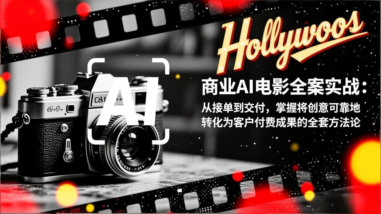 商业AI电影全案实战：从接单到交付，掌握将创意可靠地转化为客户付费成果的全套方法论-独家科技资源网