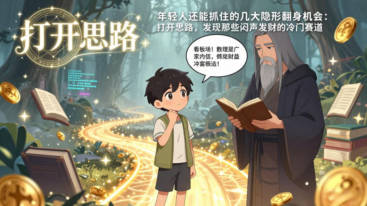 付费文1+2：年轻人还能抓住的几大隐形翻身机会：打开思路，发现那些闷声发财的冷门赛道-独家科技资源网