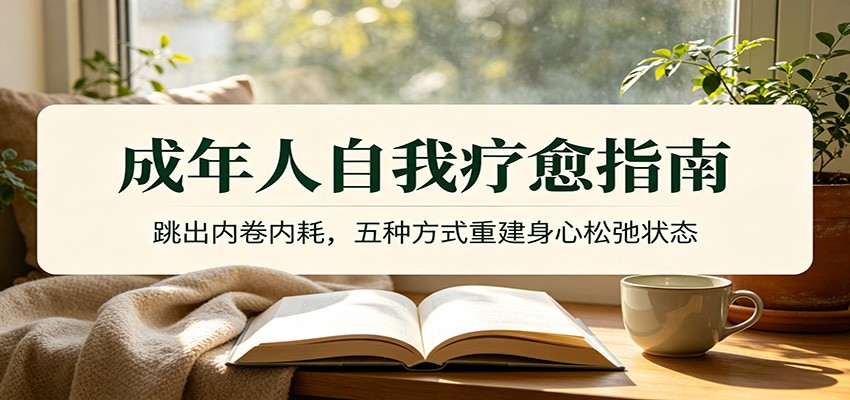 成年人自我疗愈指南:跳出内卷内耗,五种方式重建身心松弛状态-独家科技资源网
