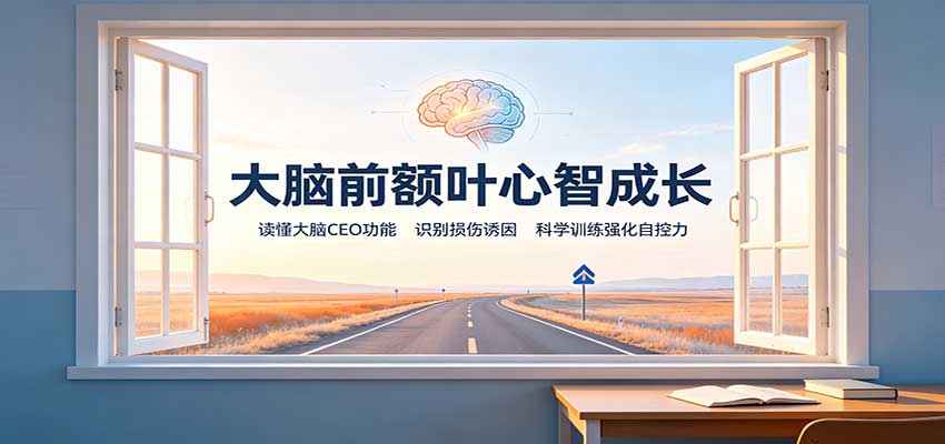 大脑前额叶心智成长：读懂大脑CEO功能，识别损伤诱因，科学训练强化自控力-独家科技资源网