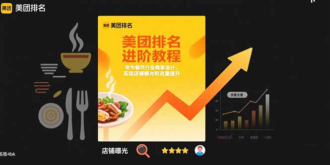 美团排名进阶教程：专为餐饮行业商家设计，实现店铺曝光和流量提升-独家科技资源网