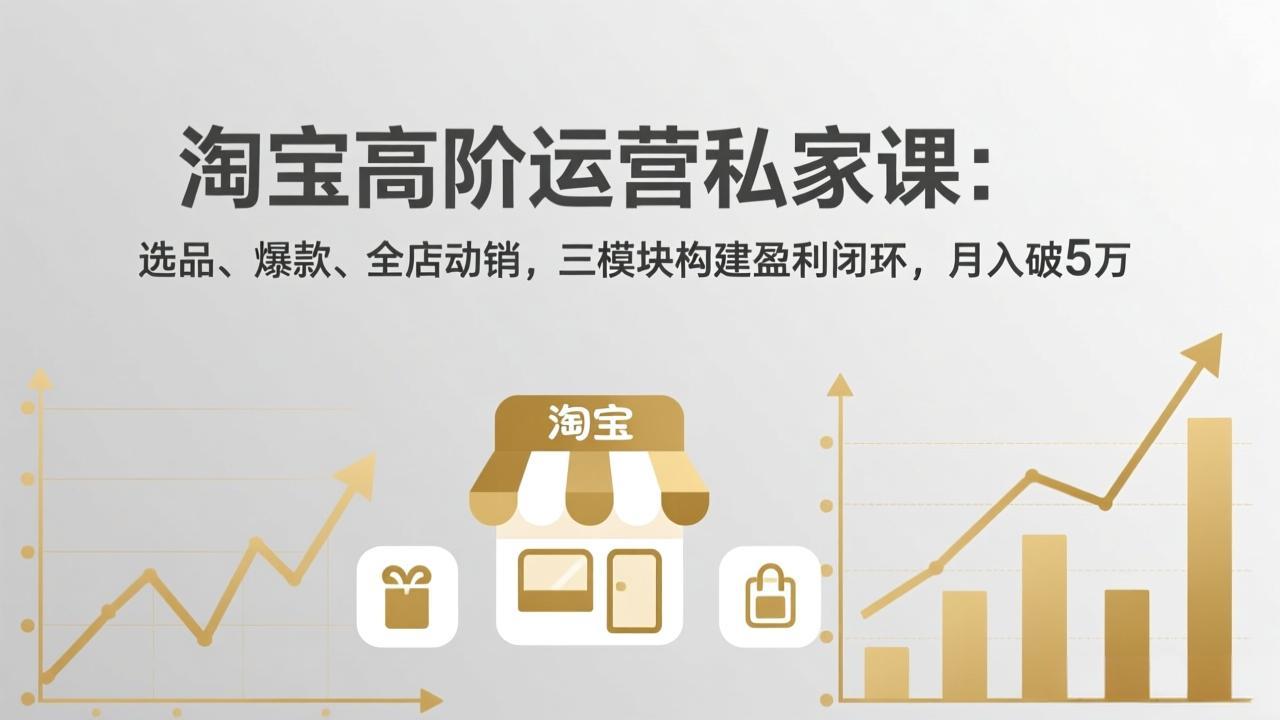 淘宝高阶运营私家课(更新26年4月-独家科技资源网