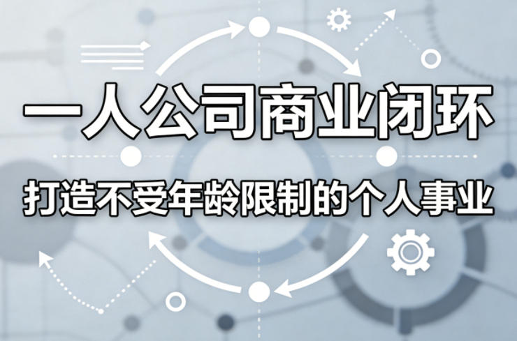 一人公司商业闭环,打造一份不受年龄限制的个人事业-独家科技资源网