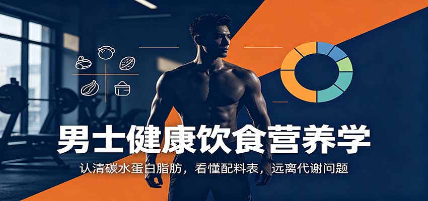 男士健康饮食营养学：认清碳水蛋白脂肪，看懂配料表，远离代谢问题-独家科技资源网