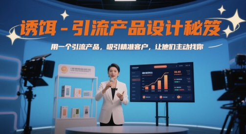 诱饵-引流产品设计秘笈，用一个引流产品，吸引精准客户，让他们主动找你-独家科技资源网
