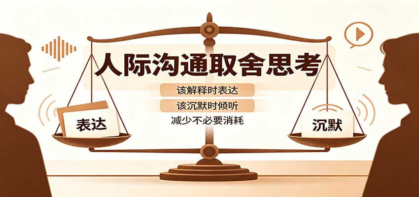 人际沟通取舍思考：分清解释与沉默边界，拿捏职场生活沟通分寸减少情绪内耗-独家科技资源网