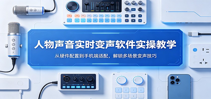 人物声音实时变声软件实操教学：从硬件配置到手机端适配，解锁多场景变声技巧-独家科技资源网