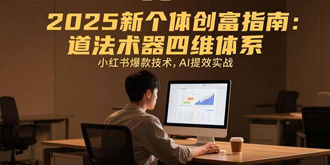2025新个体创富指南：道法术器四维体系，小红书爆款技术，AI提效实战-独家科技资源网