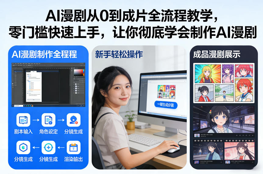 AI漫剧从0到成片全流程教学，零门槛快速上手，让你彻底学会制作AI漫剧【保姆级教程】-独家科技资源网