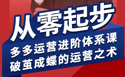 海神·拼多多运营进阶系统课(更新8月)-独家科技资源网