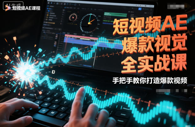 短视频AE爆款视觉全实战课,手把手教你打造爆款视频-独家科技资源网