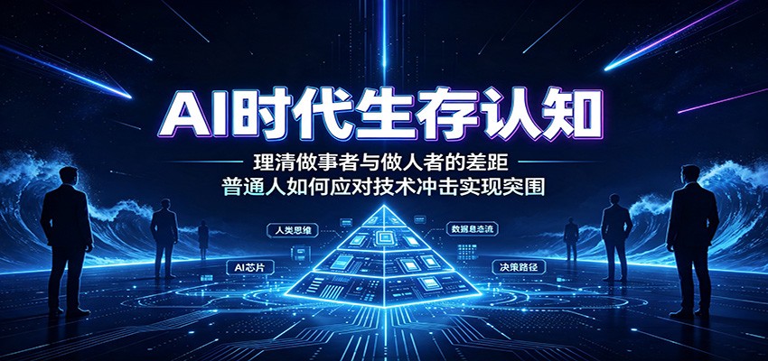 AI时代生存认知：理清做事者与做人者的差距，普通人如何应对技术冲击实现突围-独家科技资源网