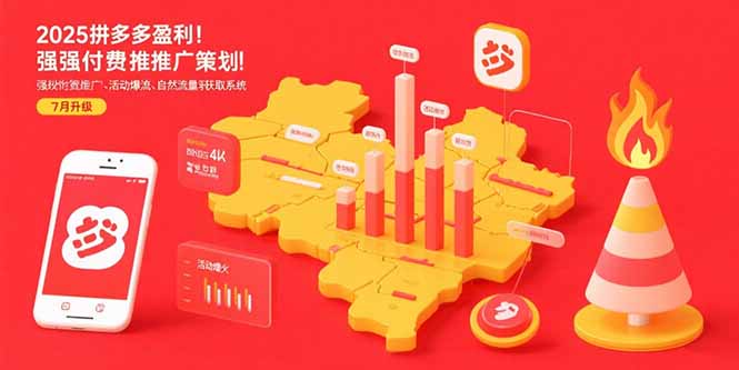2025拼多多盈利地图：强付费推广策略/活动爆流/自然流量获取系统(7月更新-独家科技资源网